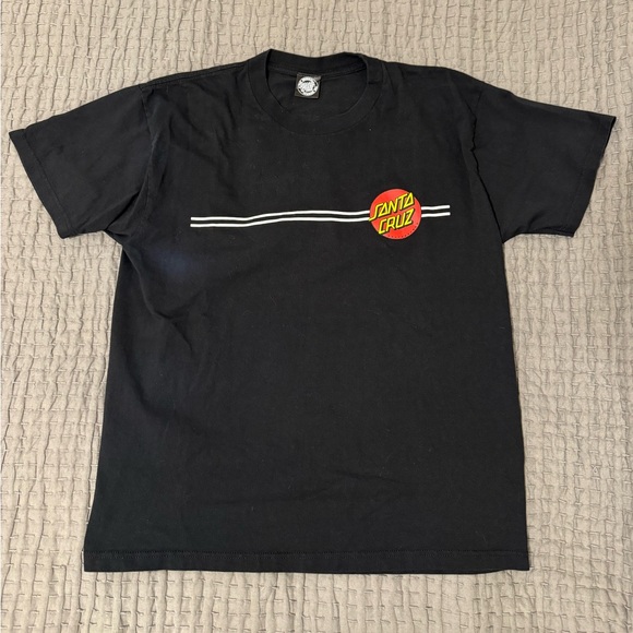 Santa Cruz Skateboards Other - Mens Santa Cruz Black T Shirt Size Large